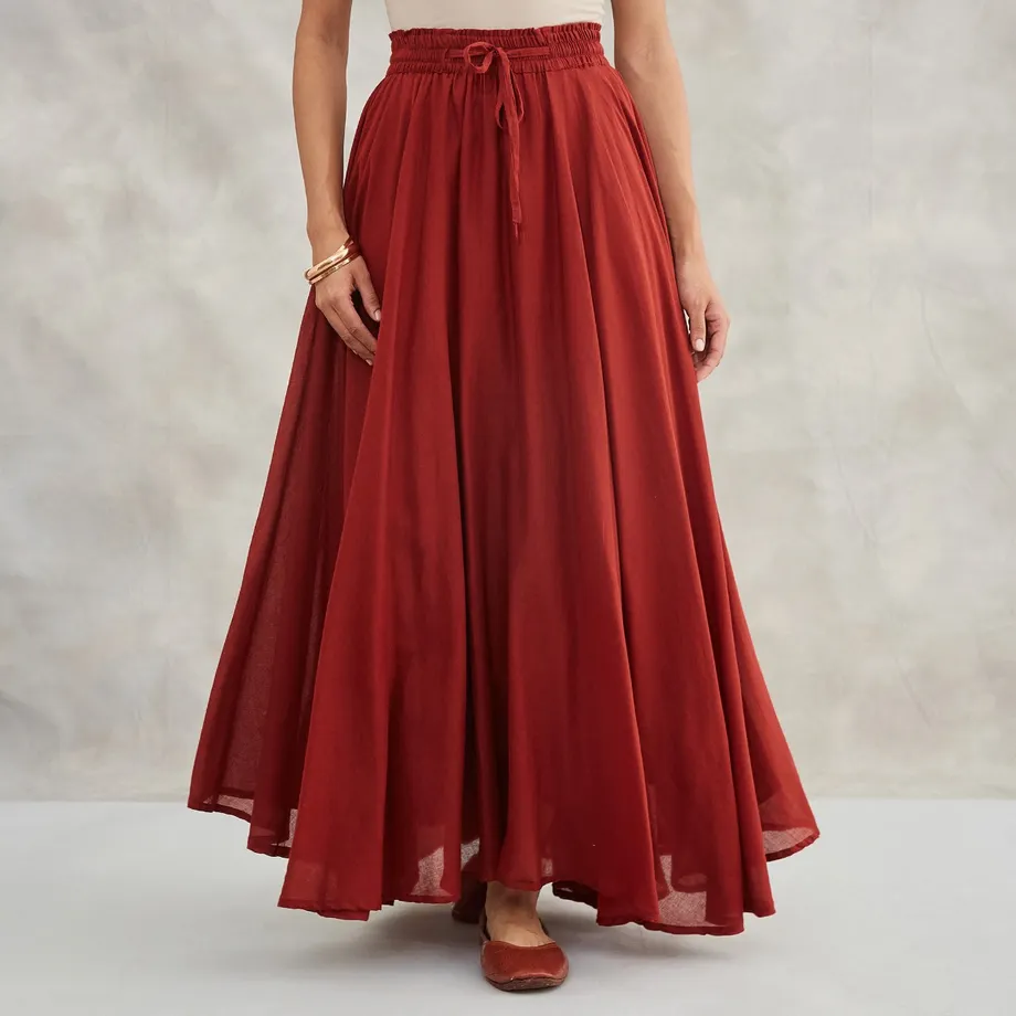 Maroon Skirt